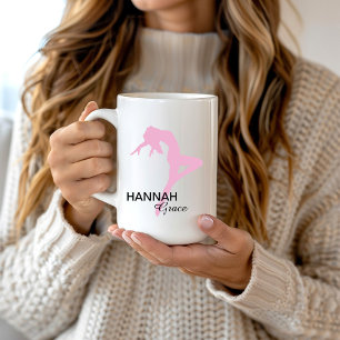 Personalised Pink Jazz Dancer  Coffee Mug
