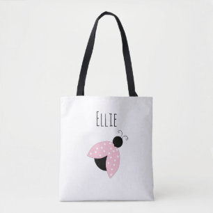 Personalised Pink Ladybug Bag