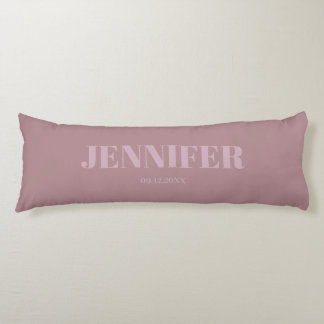 Personalised pink Name Body Pillow