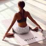 Personalised Pink & Name Monogram | Elegant Custom Yoga Mat<br><div class="desc">Add a personal touch to your yoga practice with this elegant personalised yoga mat. Featuring a minimalist pastel pink design with a customisable monogram and name, this mat blends style and functionality. The high-quality material offers excellent grip and cushioning, making it perfect for yoga, Pilates, or home workouts. Lightweight and...</div>