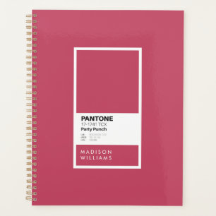 Personalised Pink Party Punch Notebook Custom Planner