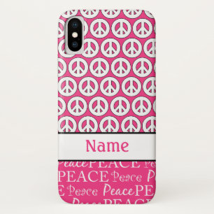 Personalised Pink Peace Sign iPod Touch Case