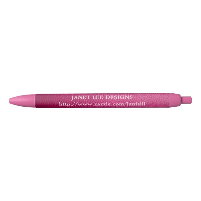 Personalised Pink Pen With Texture (Front)