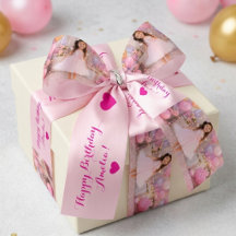 Personalised Pink Photo Girl Birthday Party