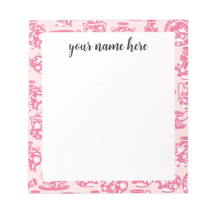 Personalised Pink Porcelain Notepad