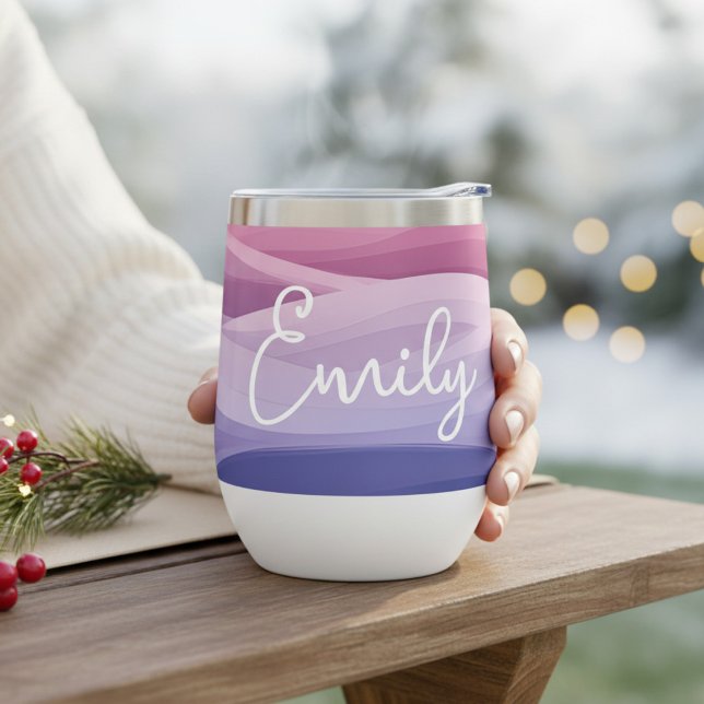 Personalised Pink Purple Abstract Name Gift (Creator Uploaded)