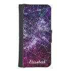 Personalised Pink Purple Crackled Lacquer Texture