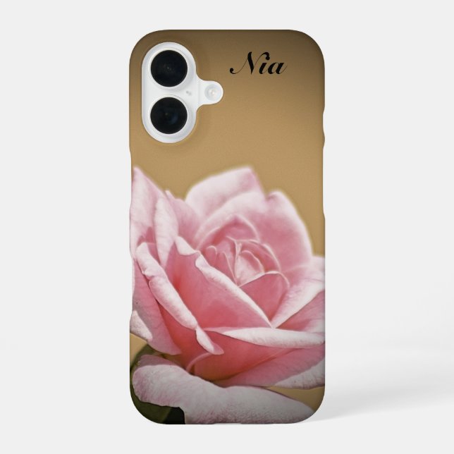 Personalised Pink Rose Case-MateiPhone Case (Back)