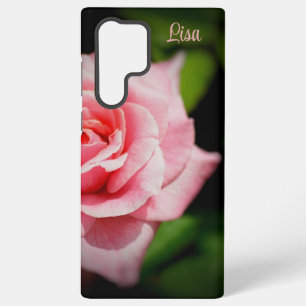 Personalised Pink Rose Flower Samsung Case