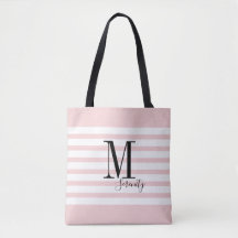 Personalised pink simple name and monogram