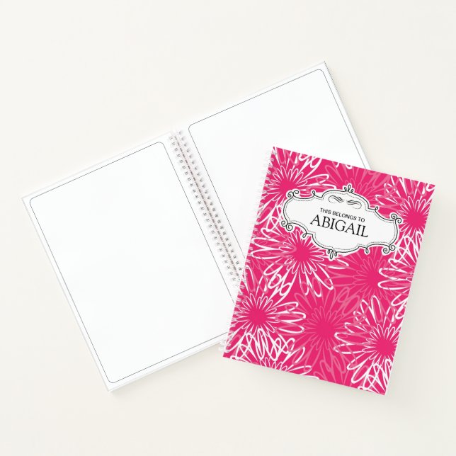 Personalised Pink Sketch Book (Inside)