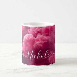 Personalised Pink Smoke Coffee Mug