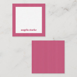 Personalised Pink Stripe Card