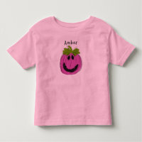 Personalised Pink Toddler Halloween T-Shirt