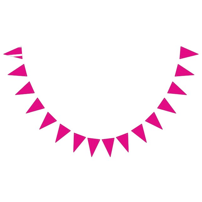 Personalised Pink Triangle Pennant Banner (All)