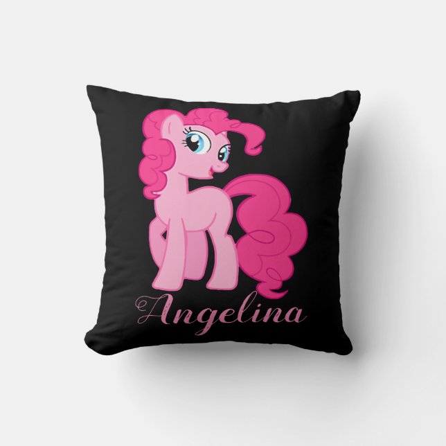 Personalised Pink Unicorn Throw Pillow (Front)