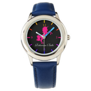 Personalised Pink Unicorn Watch