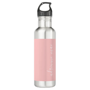 Personalised Pink & White 710 Ml Water Bottle
