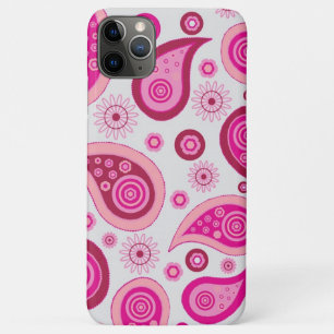 Personalised Pink & White Girly Paisley iPhone 11 Pro Max Case