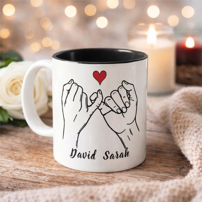 Personalised Pinky Promise Mug Valentine’s Day (Creator Uploaded)