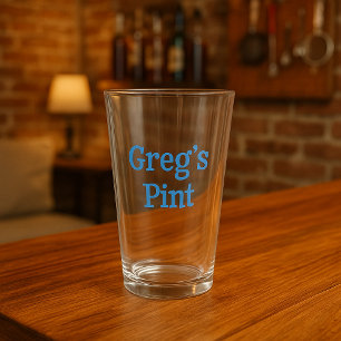 Personalised Pint Glass