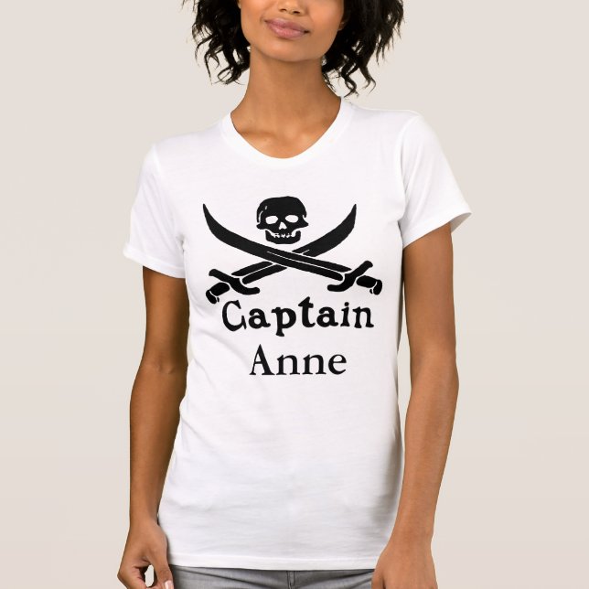 Personalised Pirate Captain T-Shirt (Front)
