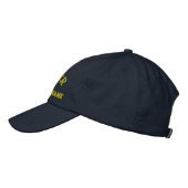 Personalised pirate sailing skipper embroidered hat (Left)