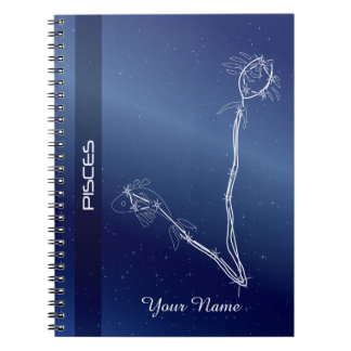 Personalised Pisces Notebook