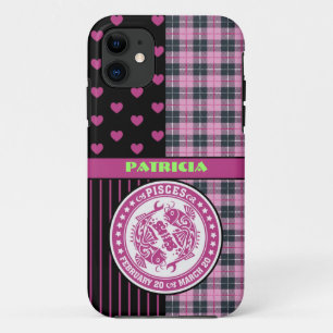 Personalised Pisces Zodiac Sign iPhone 11 Case