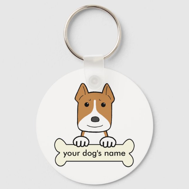 Personalised Pitbull Key Ring (Front)