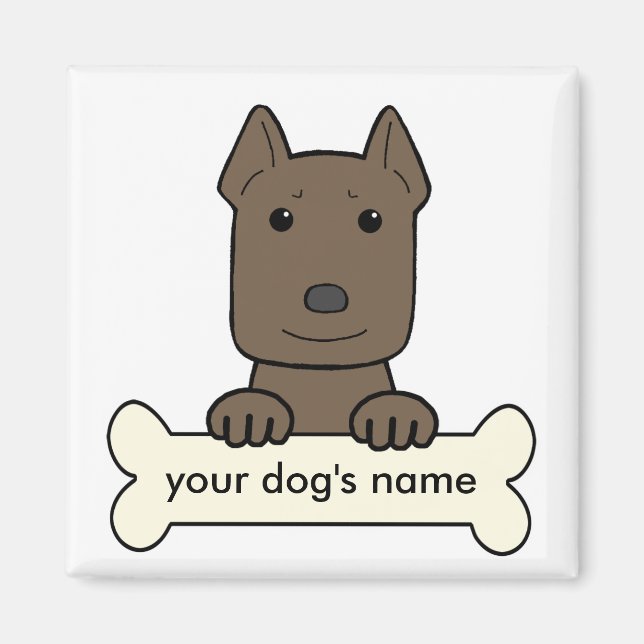 Personalised Pitbull Magnet (Front)