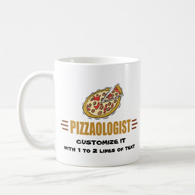 Personalised Pizza Coffee Mug (Left)