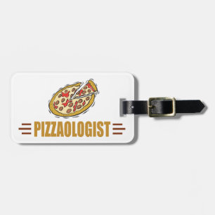 Personalised Pizza Luggage Tag