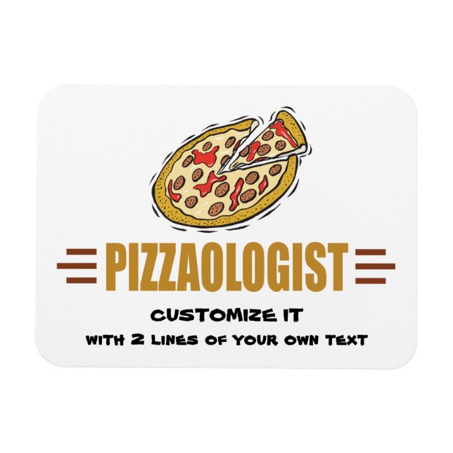 Personalised Pizza Magnet (Horizontal)