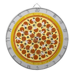 Personalised Pizza   Pepperoni Olives Mushrooms Dartboard