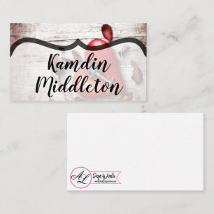 Personalised Place Cards Country Wood Key to my He