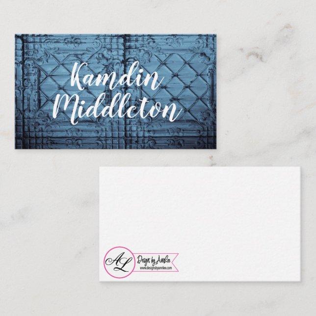 Personalised Place Cards Rustic Tin Panel Ceiling (Front/Back)