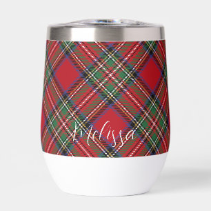 Personalised Plaid Red Green Clan Stewart Tartan