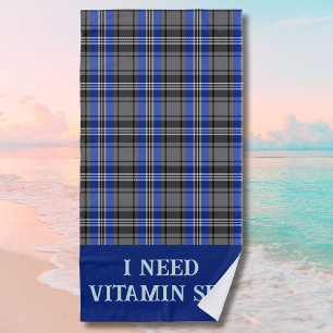 Personalised Plaids Beach Retirement Gifts for Dad Towel