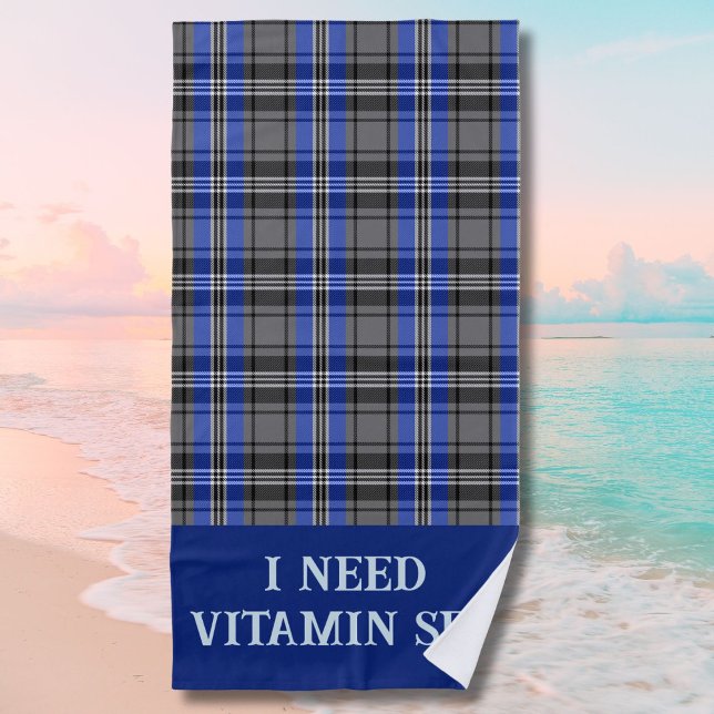 Personalised Plaids Beach Retirement Gifts for Dad Towel (Creator Uploaded)