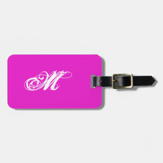 Personalised Plain Pink Luggage Tag