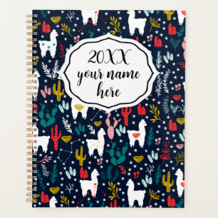 Personalised Planner with Alpacas
