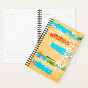 Personalised Planner with original beachy art