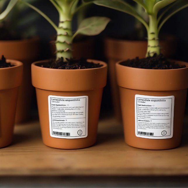 Personalised Plant Care Customisable Plant Label (Nursery Labels)