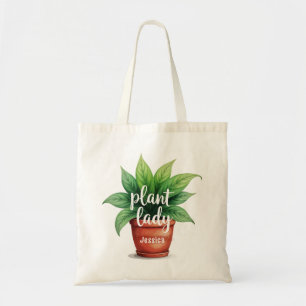 Personalised Plant Lady Gardening Tote Bag