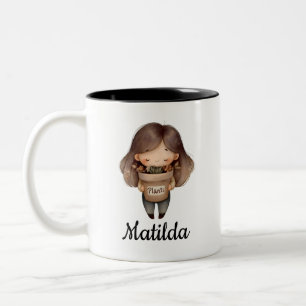 Personalised Plant lover design Two-Tone Coffee Mug