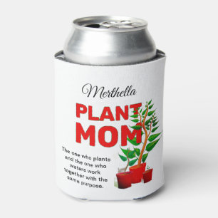 Personalised PLANT MOM Can Cooler