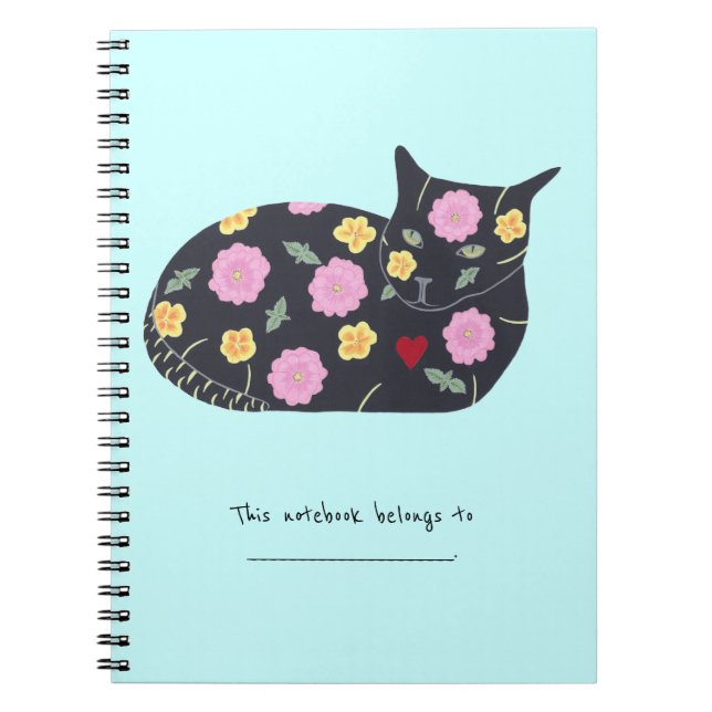 Personalised Plants deemed safe for Cats Notebooks (Front)