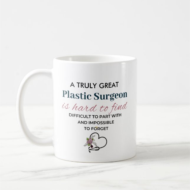 Personalised Plastic Surgeon Appreciation Coffee Mug (Left)