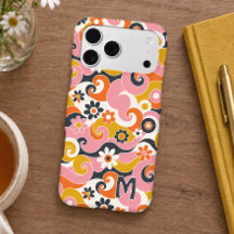 Personalised Playful Funky Retro Floral Art